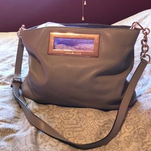 Michael Kors Crossbody/messenger purse, gray.